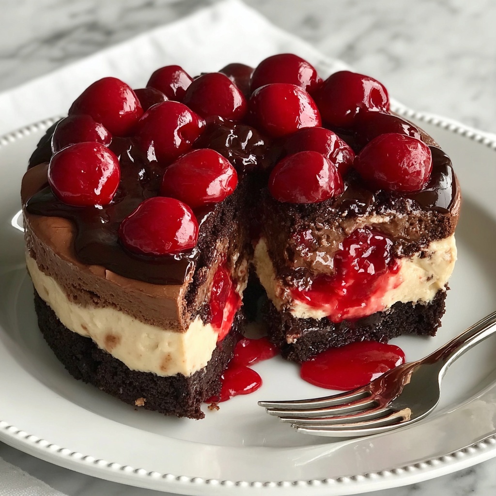 Cherry Cheesecake Brownies Recipe - Recipe Image