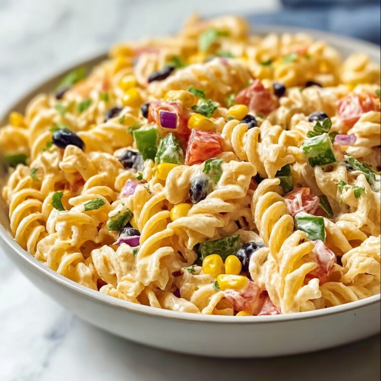 Southwestern Pasta Salad with Chipotle Ranch Dressing Recipe