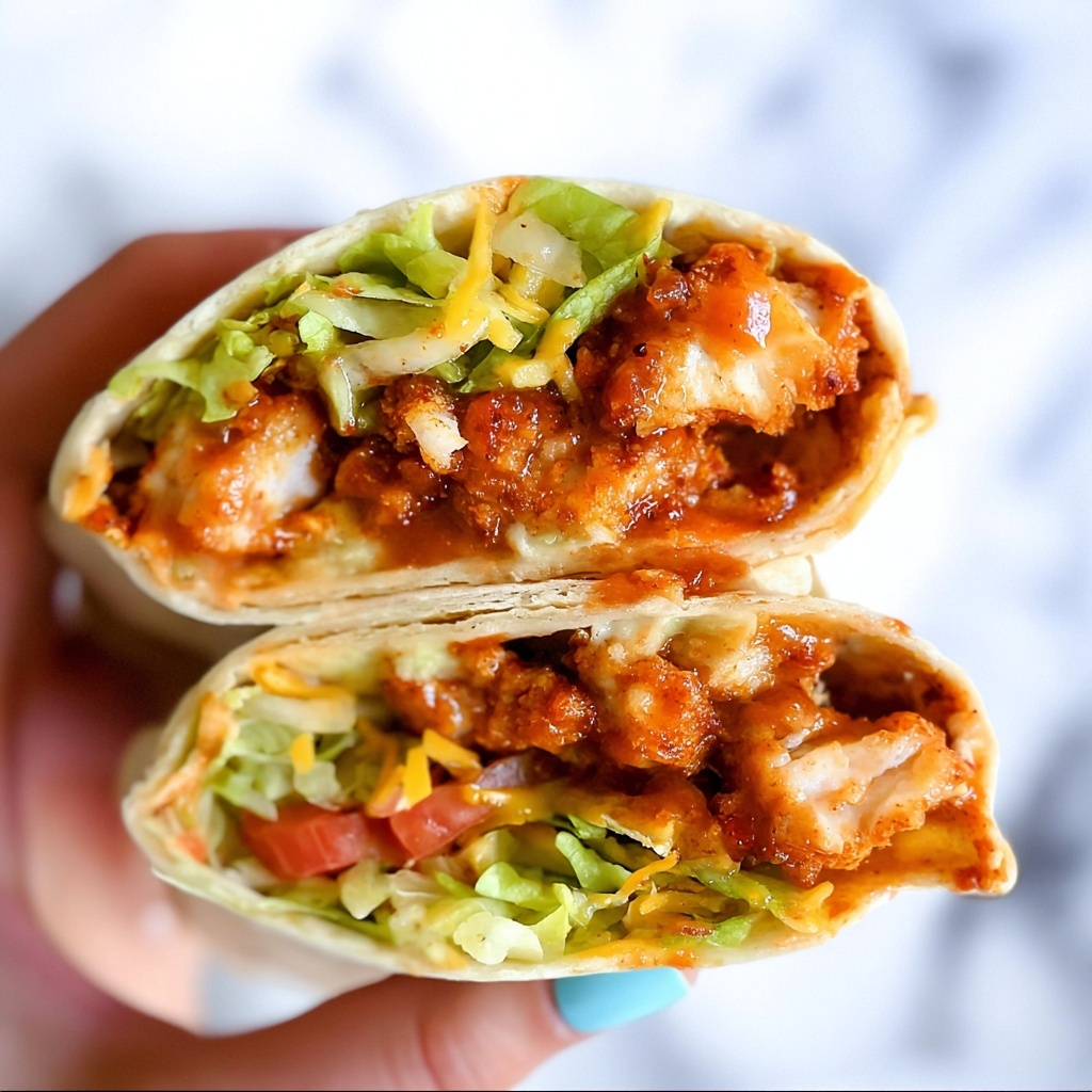 Sticky Chicken Finger Wraps Recipe - Recipe Image