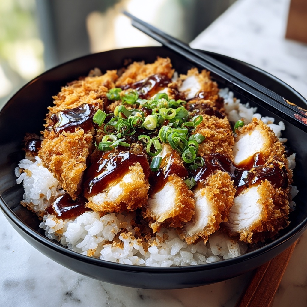 Japanese Katsu Bowls with Tonkatsu Sauce Recipe - Recipe Image