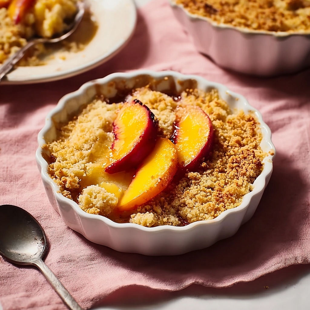 Improved Lazy Man Peach Cobbler Recipe - Recipe Image