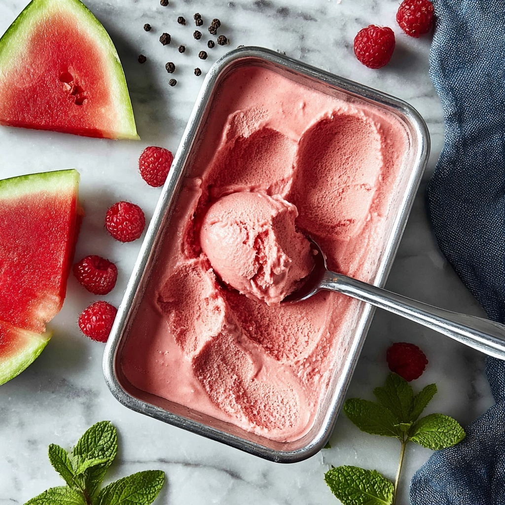 Watermelon Mint Sorbet Recipe - Recipe Image