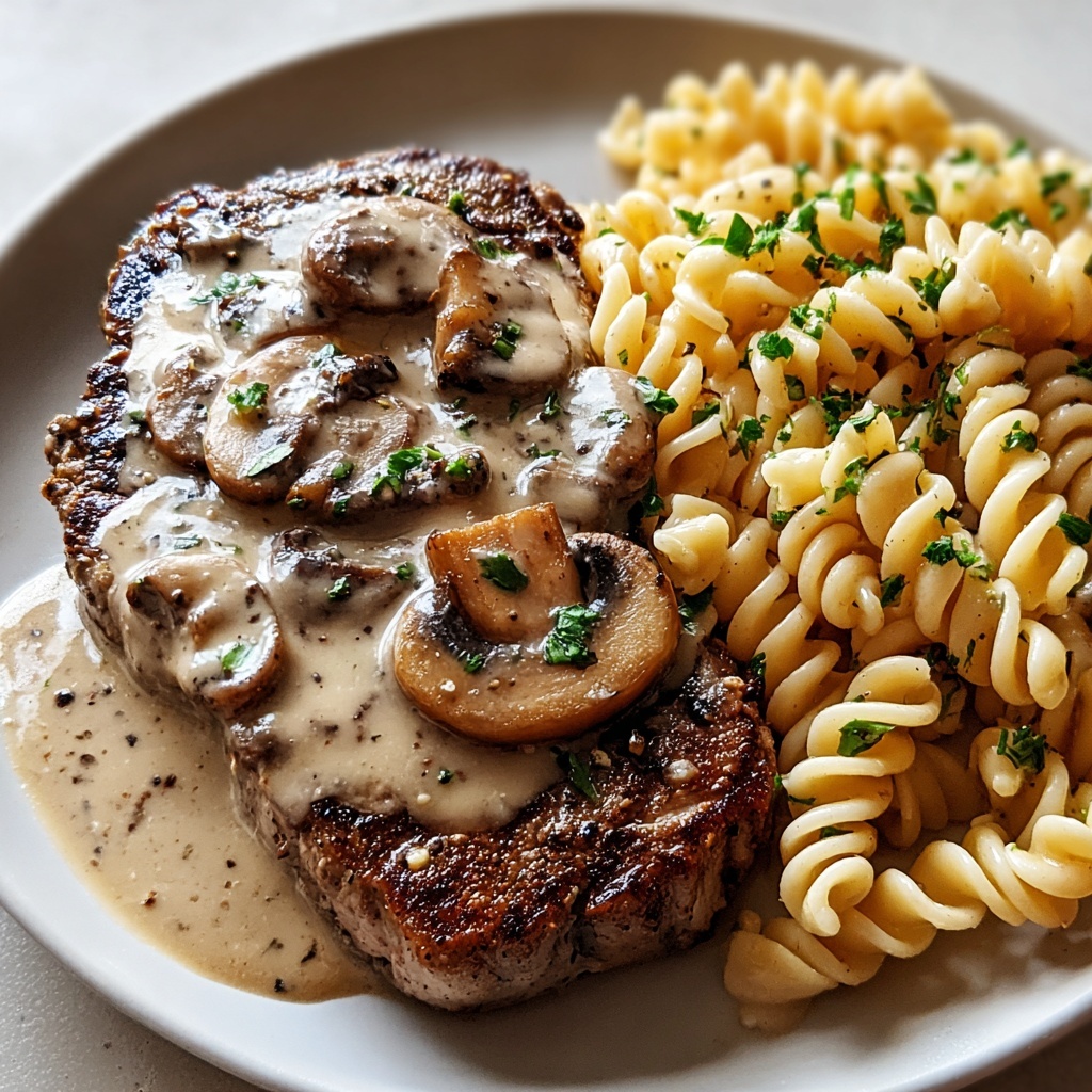 Creamy Mushroom Sauce for Steak Recipe - Recipe Image