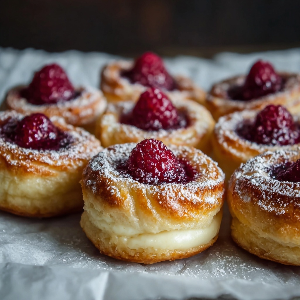 Delicious Raspberry Custard Buns to Brighten Your Day Recipe - Recipe Image