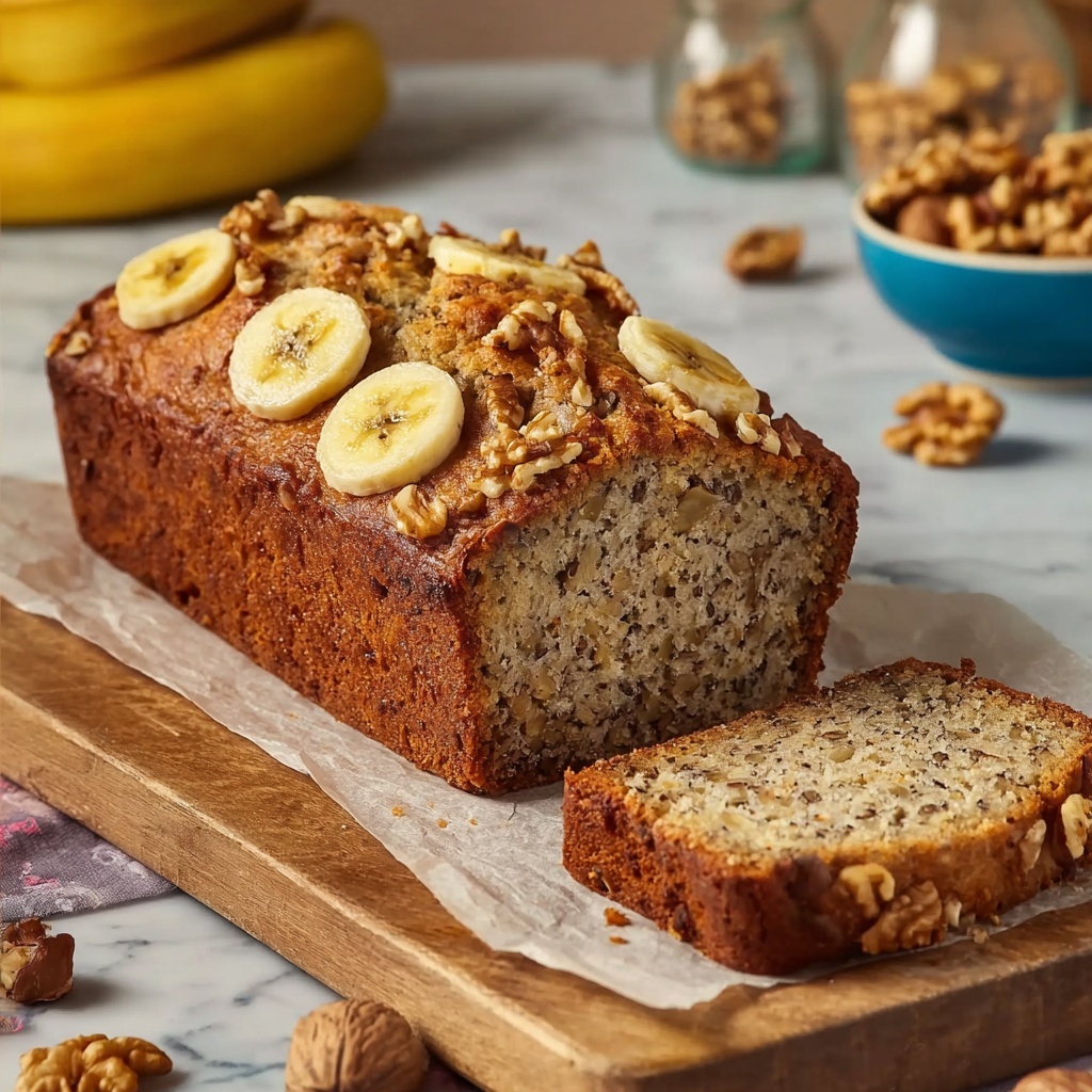 Ultimate Moist Banana Nut Bread You'll Crave Every Morning Recipe - Recipe Image