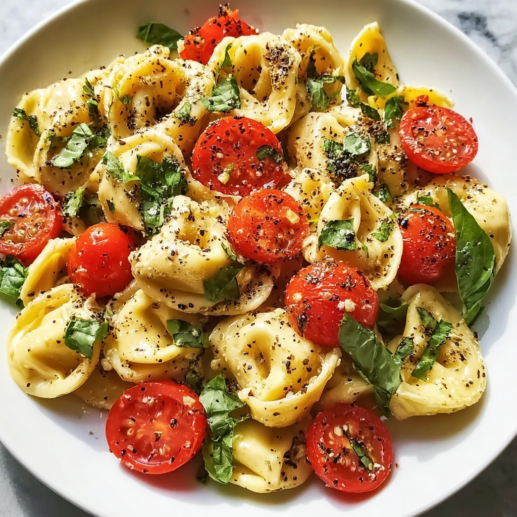 Garlic Parmesan Tortellini Salad Recipe - Recipe Image