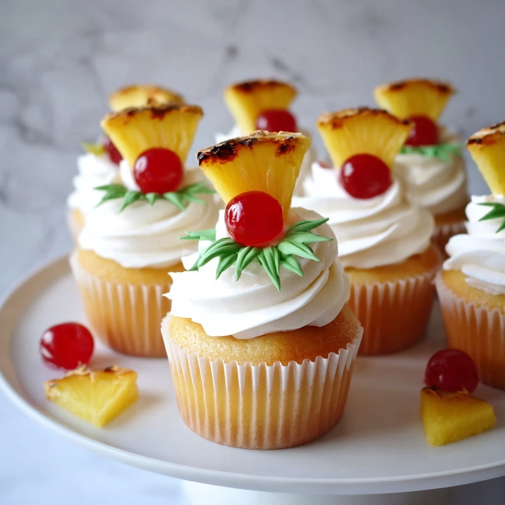 Tropical Pina Colada Cupcakes Recipe - Recipe Image