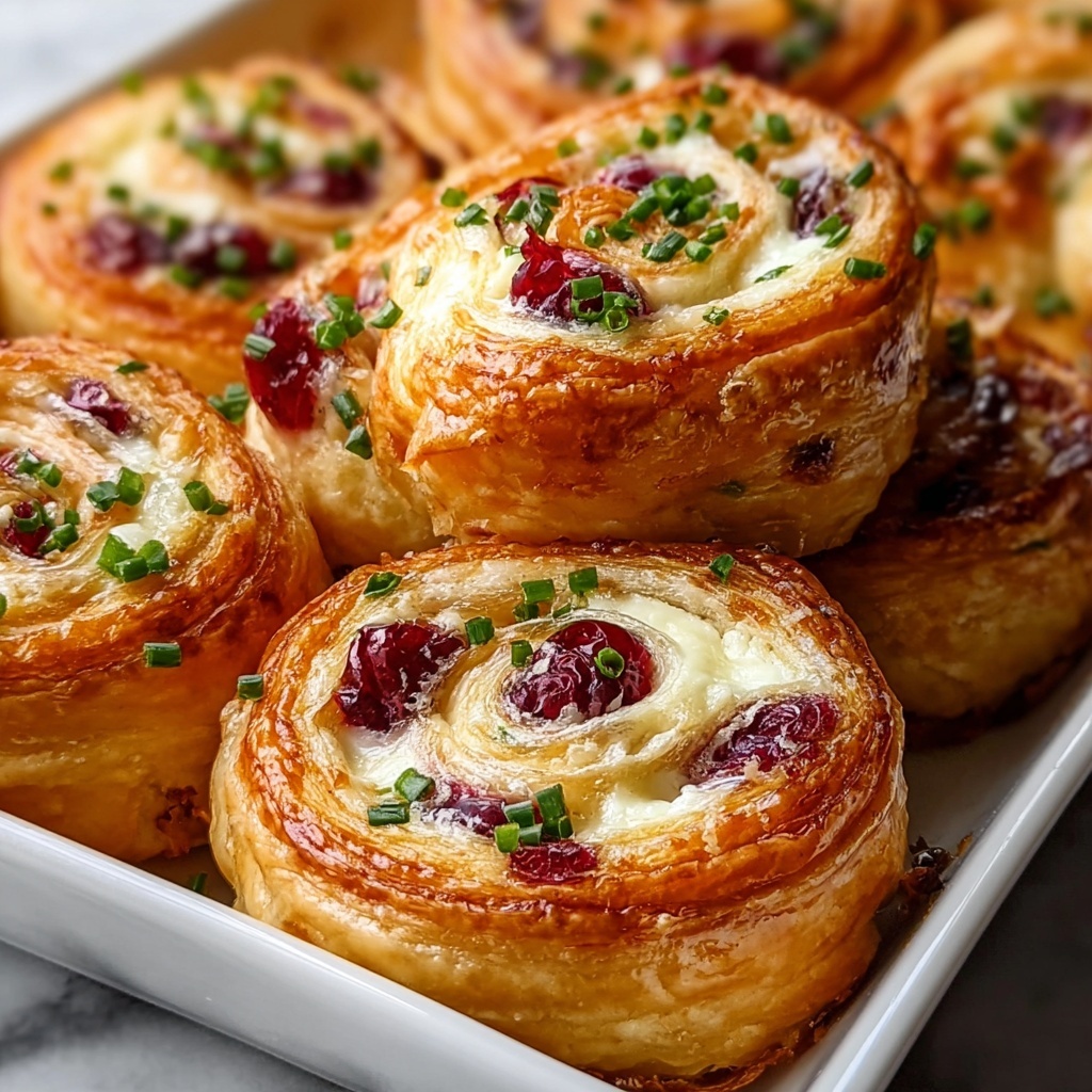 Festive Cranberry Feta Pinwheels Recipe - Recipe Image