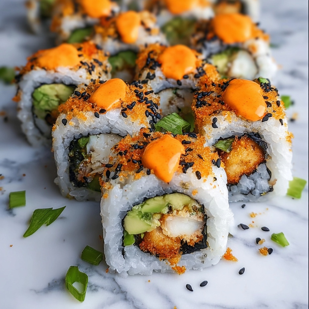 Crispy Vegan Cauliflower Sushi Roll with Spicy Mayo Recipe - Recipe Image