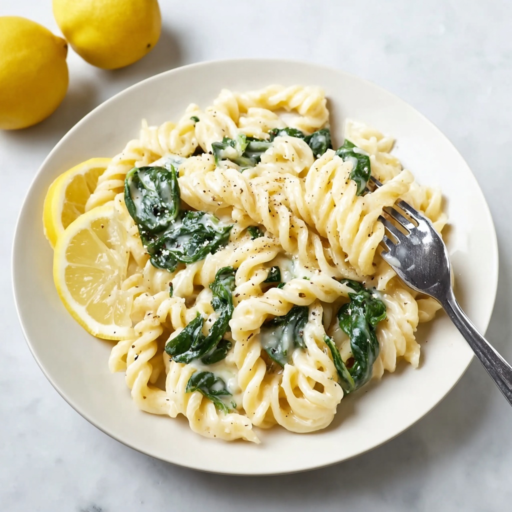 Zesty Lemon Ricotta Pasta & Spinach in Just 15 Minutes Recipe - Recipe Image