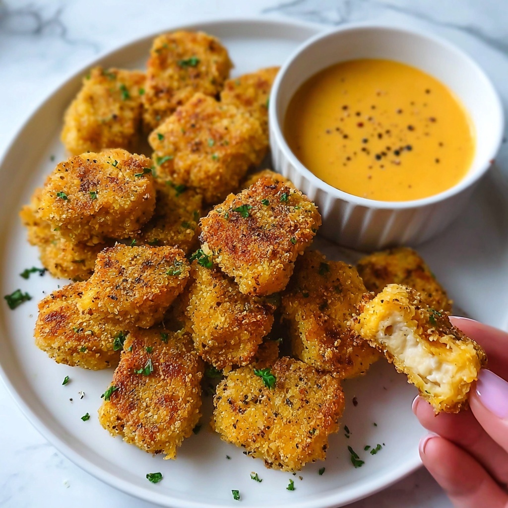 Crispy Vegan Tofu Fried Chicken Nuggets Recipe - Recipe Image