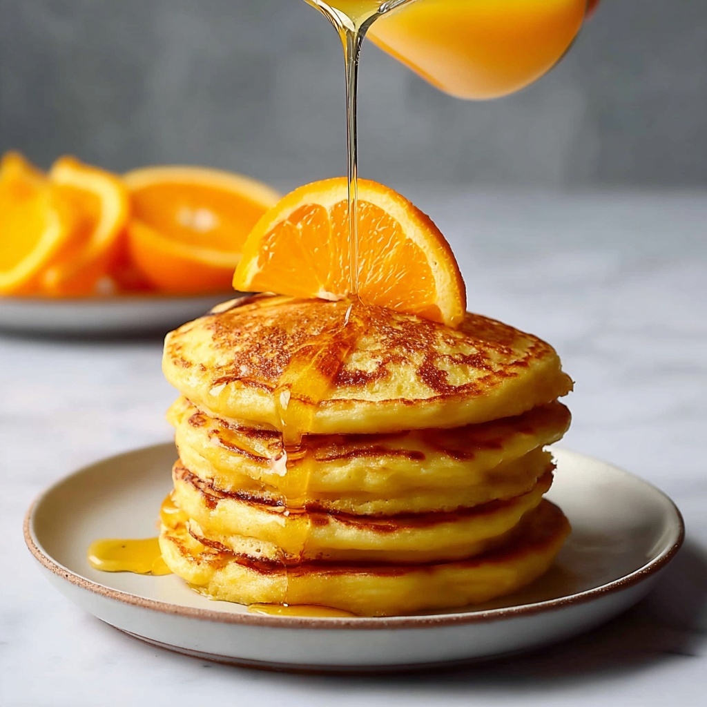 Fluffy Orange Pancakes with Creamy Citrus Bliss Recipe - Recipe Image