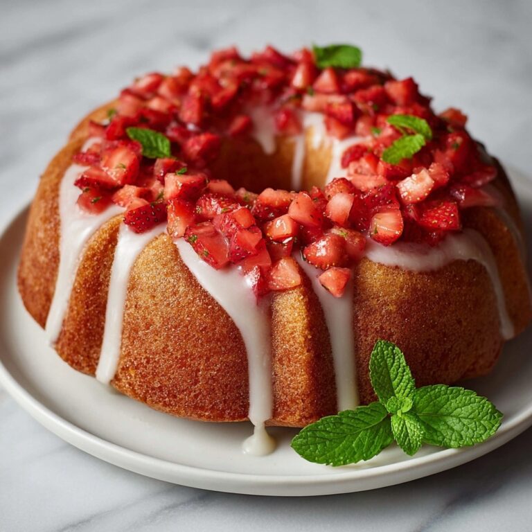 Strawberry Pound Cake with Strawberry Glaze Recipe