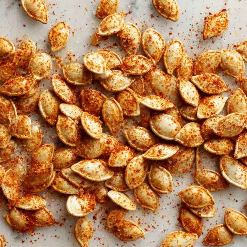 Garlic Spiced Roasted Pumpkin Seeds Recipe - Recipe Image