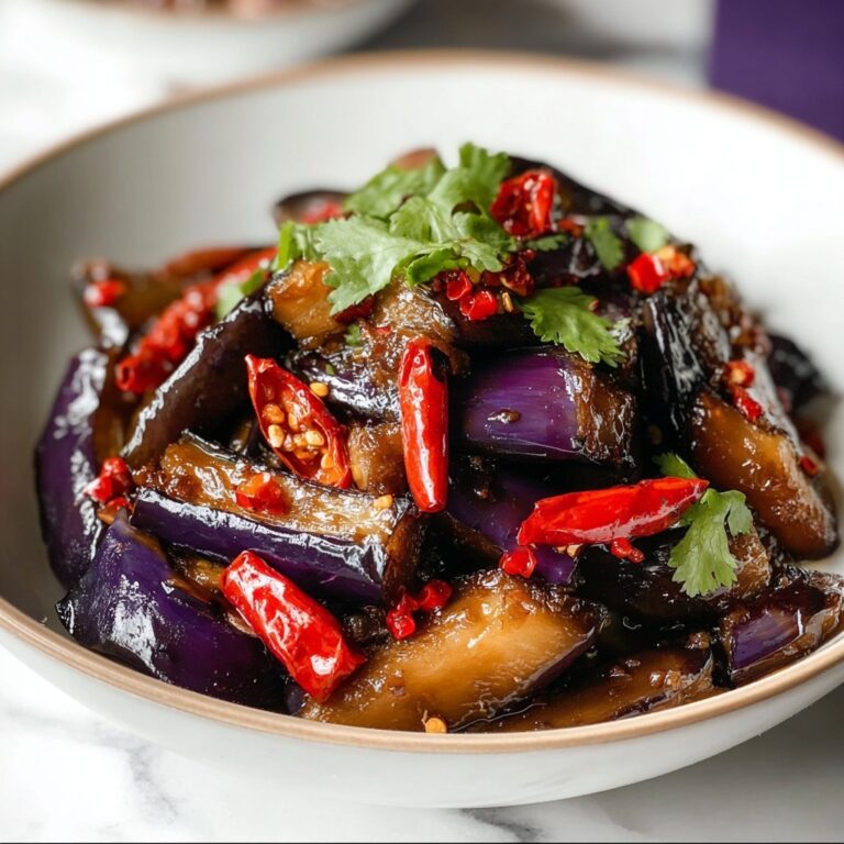 Homemade Chinese Spicy Garlic Eggplant Recipe