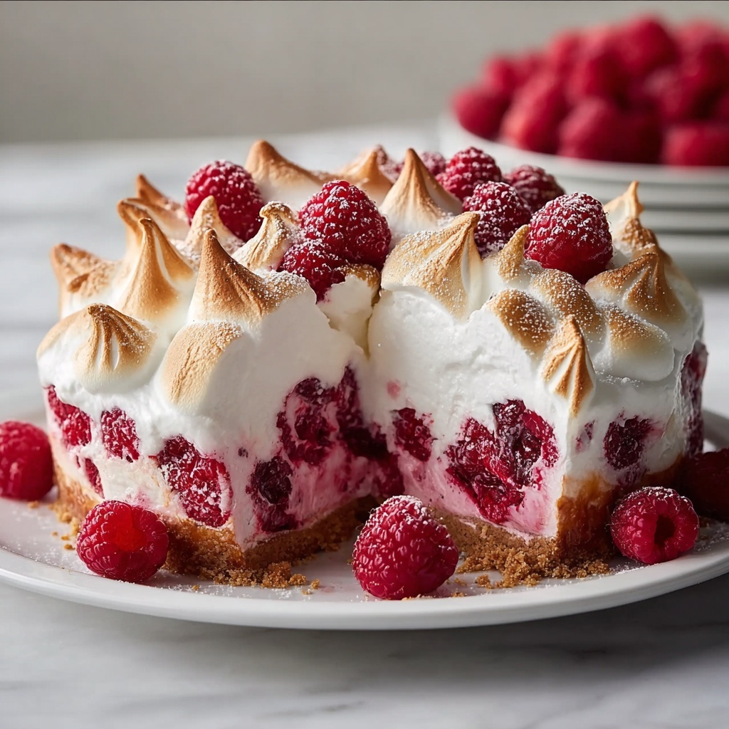 Meringue Roulade with Raspberries Recipe - Recipe Image