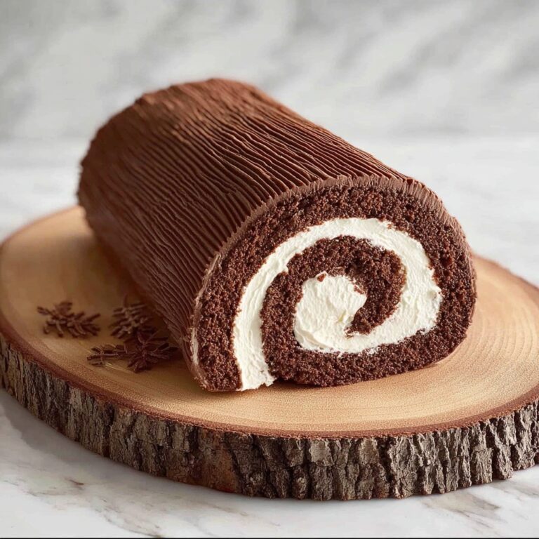 Chocolate Yule Log Cake Recipe
