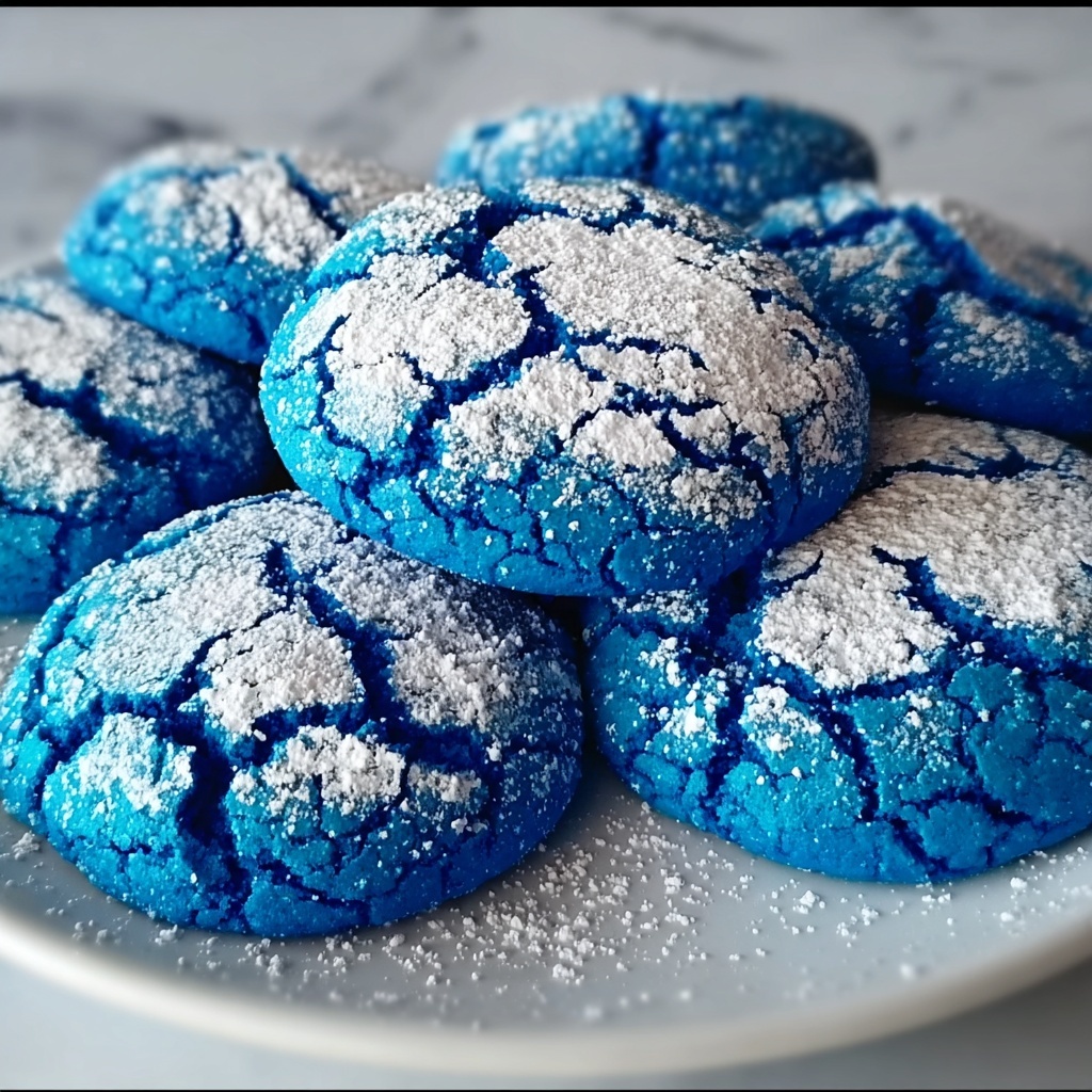 Blue Crinkle Cookies: Easy Festive Treats Everyone Will Love Recipe - Recipe Image
