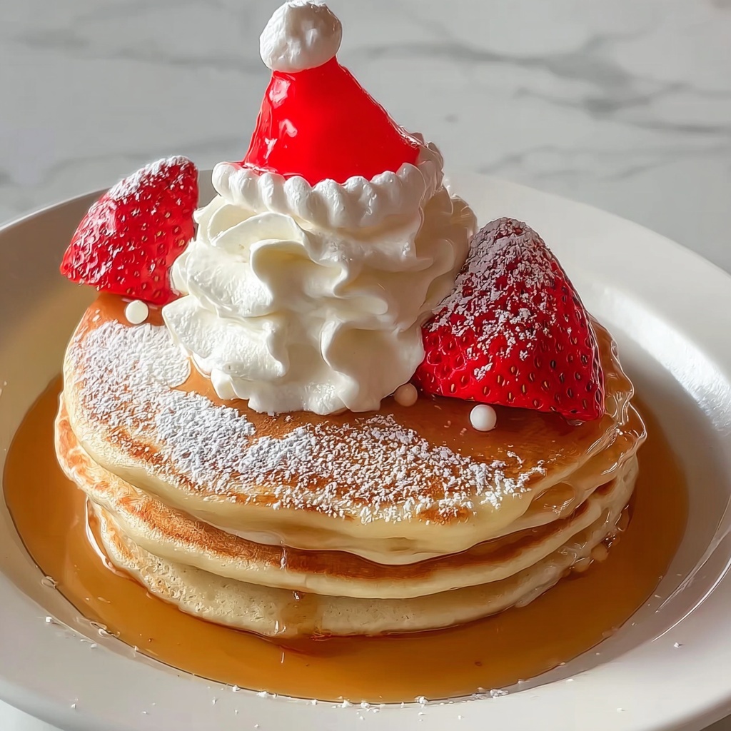Santa Hat Strawberry Pancakes: 5 Magical Holiday Delights Recipe - Recipe Image