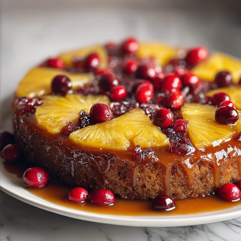 Cranberry Pineapple Upside-Down Cake Recipe
