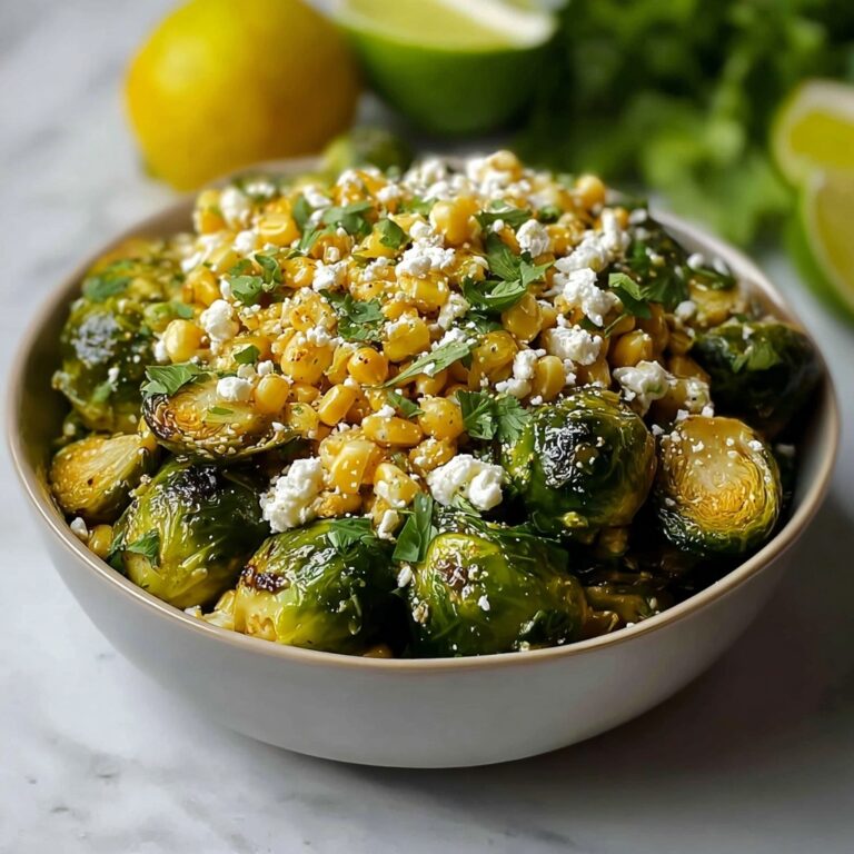 Mexican Street Corn Brussels Sprouts Recipe