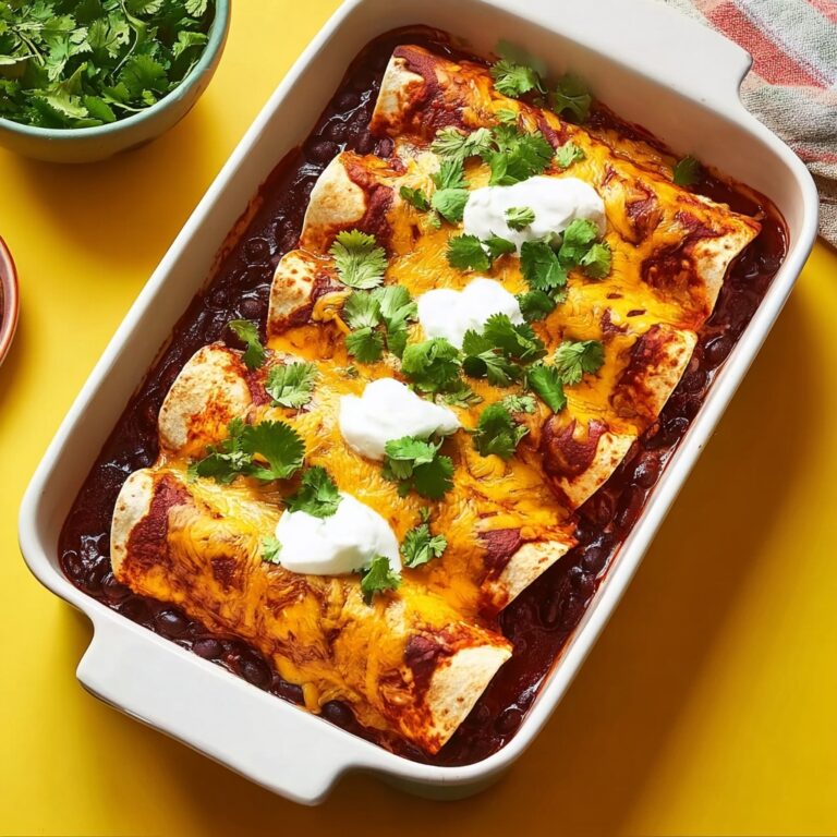 Mouthwatering Vegan Black Bean & Mushroom Enchiladas Recipe