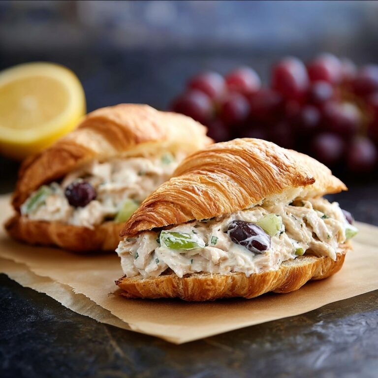 Chicken Salad Croissant Sandwiches Recipe