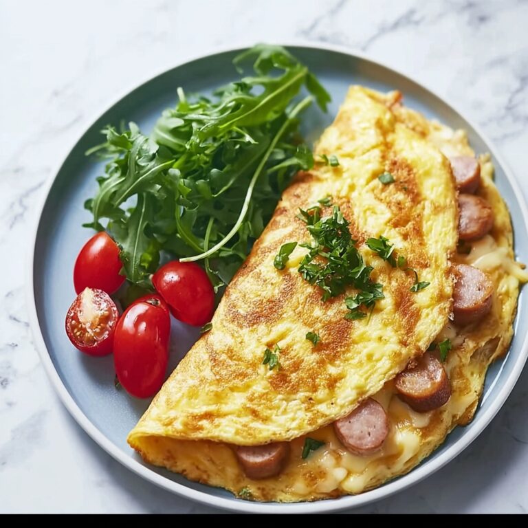 Savory Ham and Cheese Omelet for a Cozy Breakfast Delight Recipe