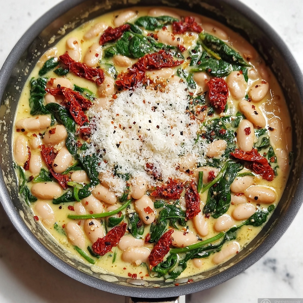 Creamy Tuscan White Bean Skillet for Cozy Comfort Food Recipe - Recipe Image