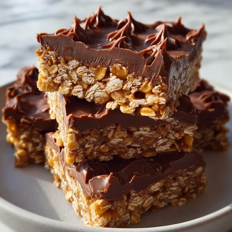 No Bake Chocolate Oat Squares Recipe: 5-Minute Comfort Treat Recipe