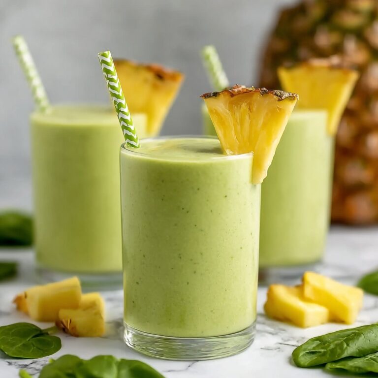 Delicious Pineapple Green Smoothie for a Refreshing Boost Recipe