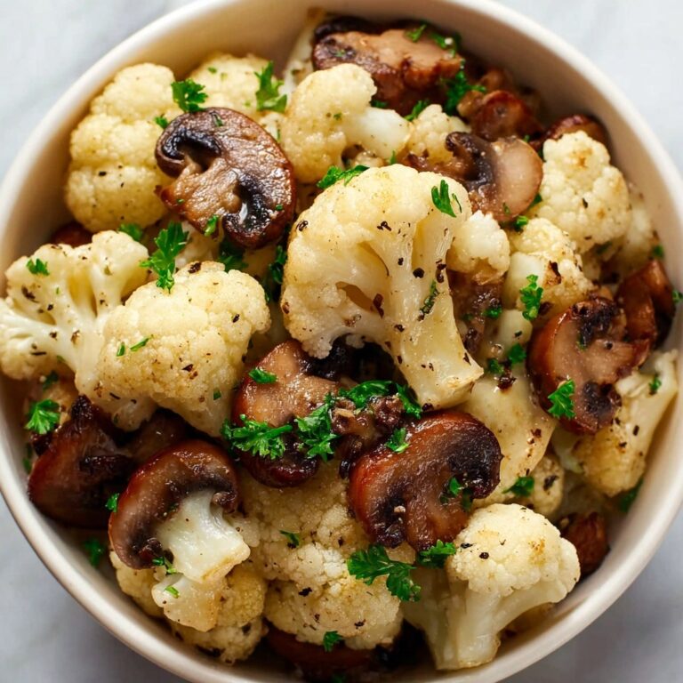 Garlic Cauliflower Mushroom Skillet Recipe