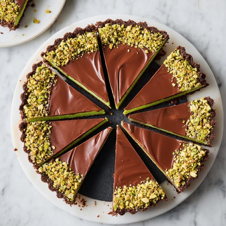 No-Bake Chocolate Tart with Pistachio Paste Recipe