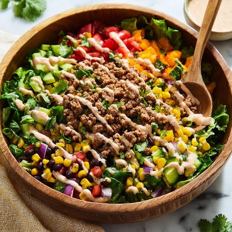 Ground Beef Salad with Veggies and Feta Recipe