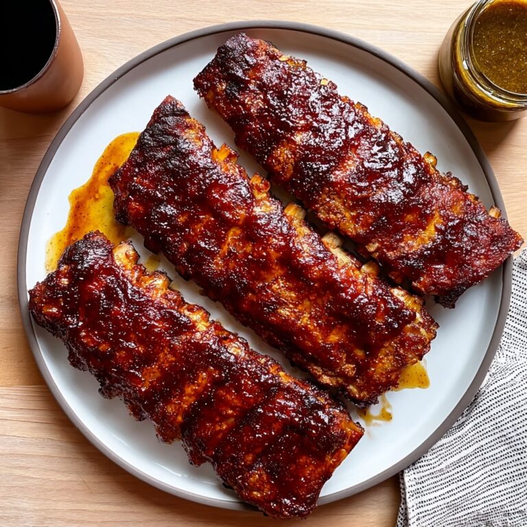 Baked Ribs with Homemade Barbecue Sauce Recipe