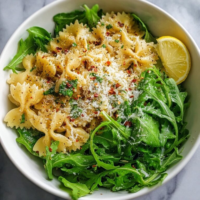 Lemon Arugula Pasta Salad Recipe