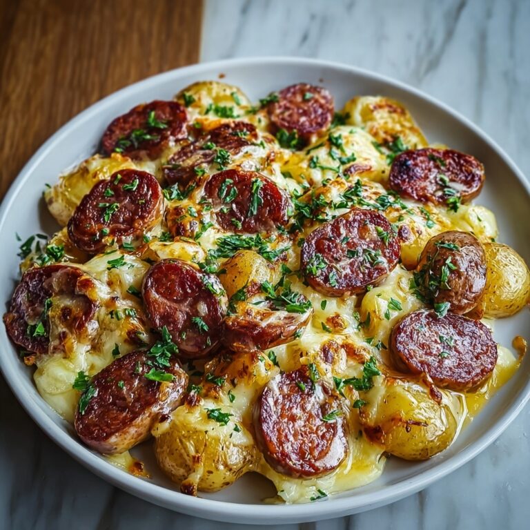 Cheesy Ranch Potatoes and Smoked Sausage Recipe