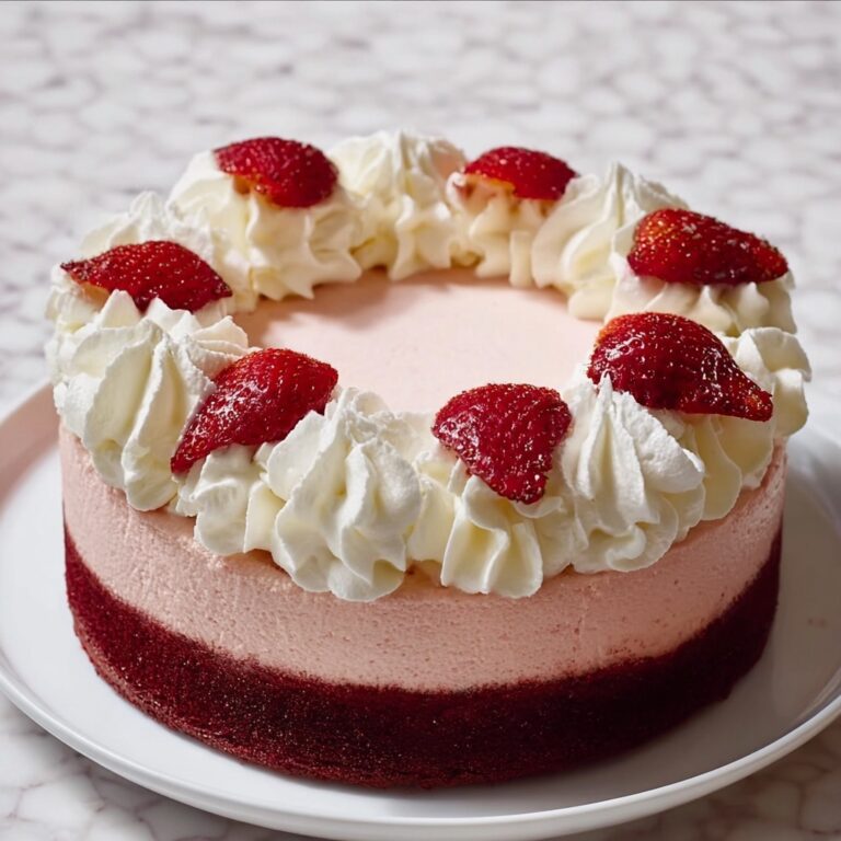 Strawberry Red Velvet Cheesecake Recipe