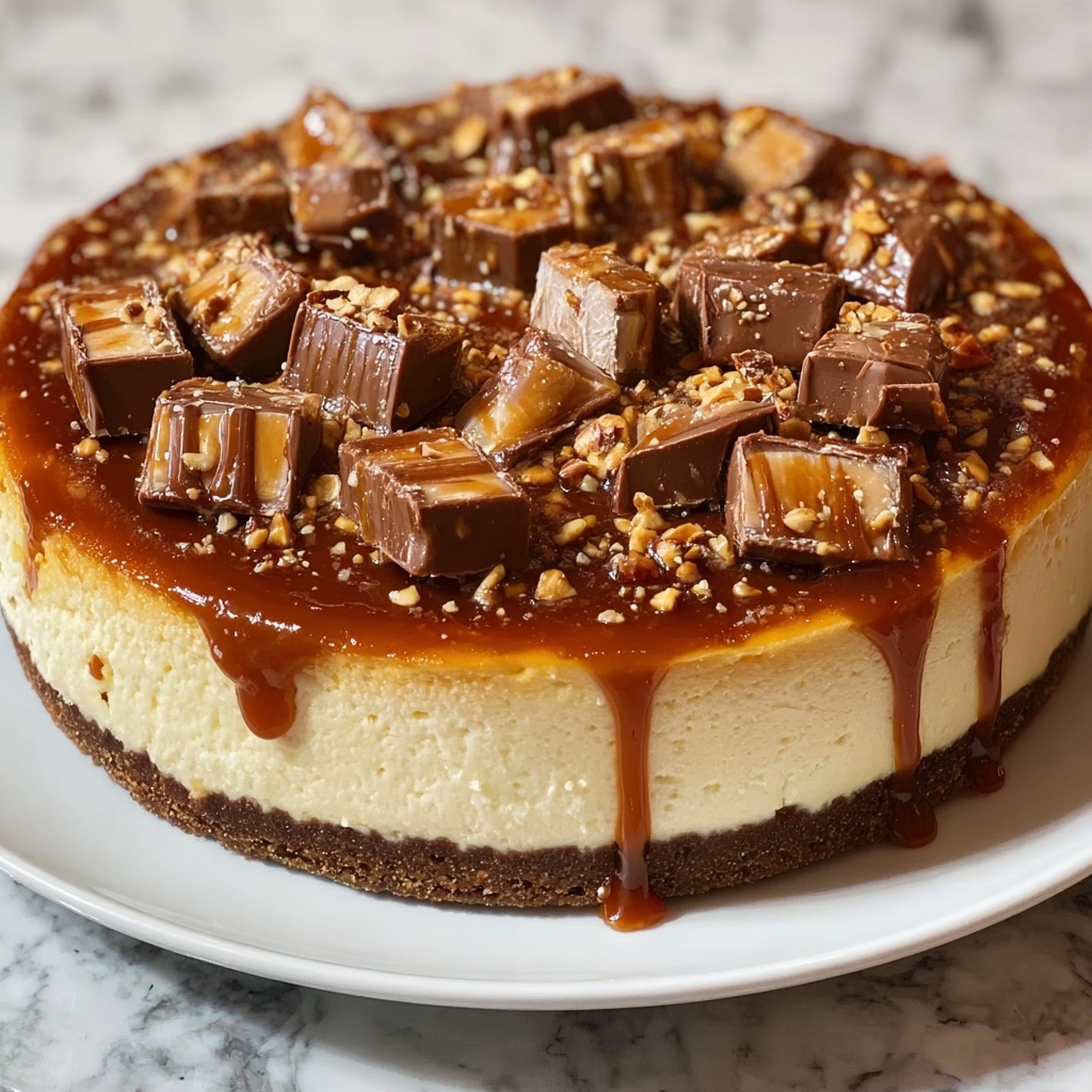 Pumpkin Snickers Cheesecake Recipe - Recipe Image