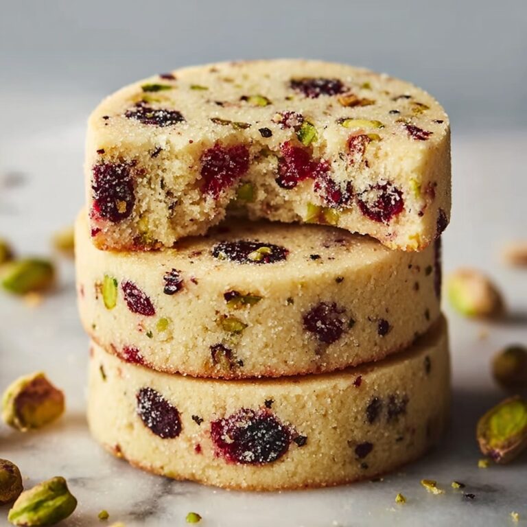 Cranberry Pistachio Shortbread Cookies for Easy Indulgence Recipe