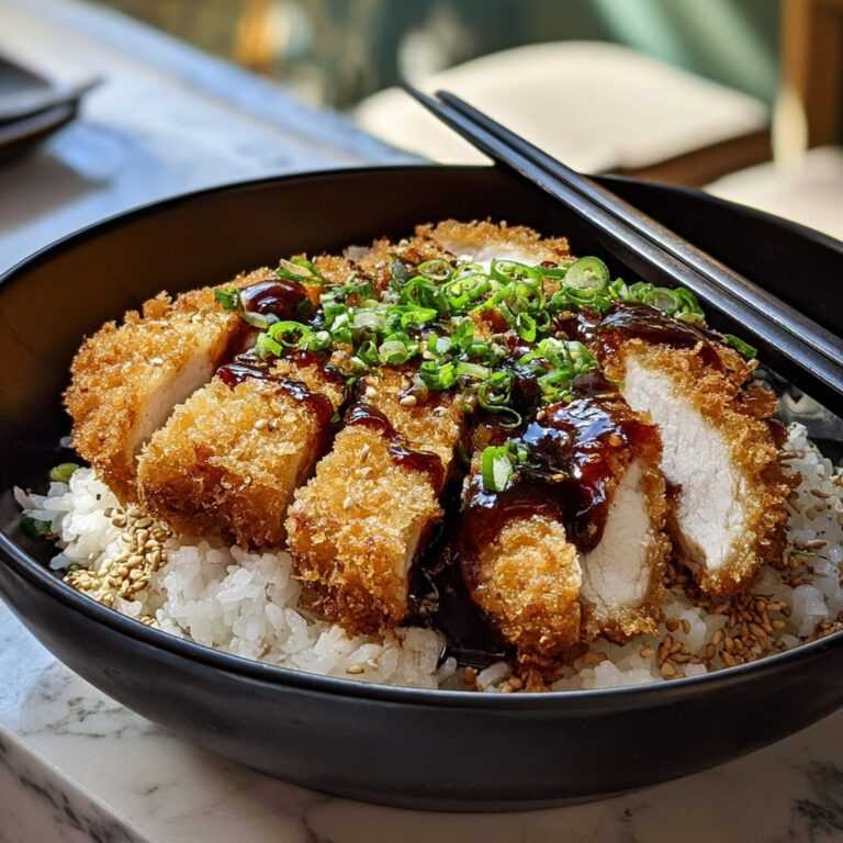 Japanese Katsu Bowls with Tonkatsu Sauce Recipe