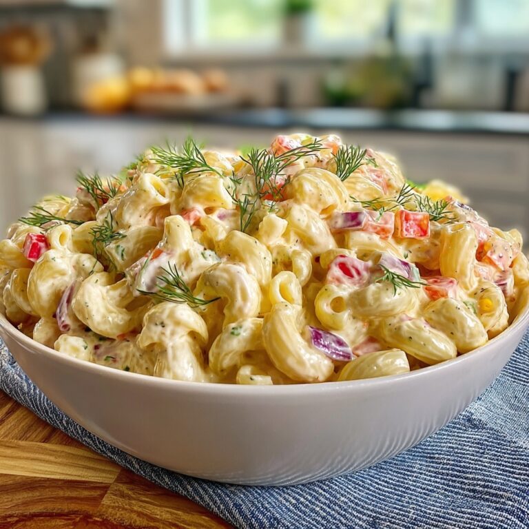 Classic Macaroni Salad with Avocado and Dill Recipe