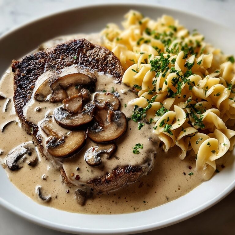 Creamy Mushroom Sauce for Steak Recipe