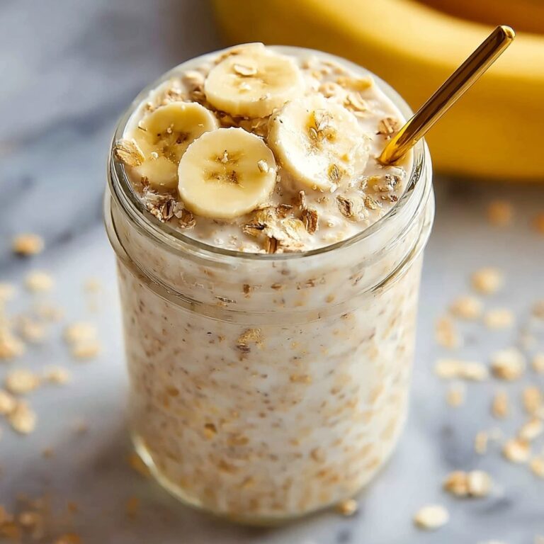 Banana Bread Overnight Oats Recipe
