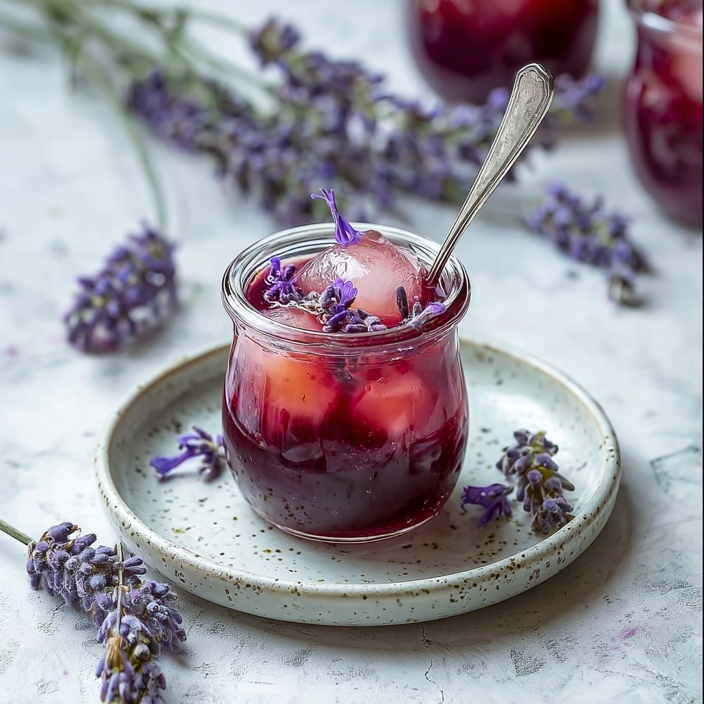 Rhubarb and Lavender Jam: Sweet Harmony for Your Toast Recipe - Recipe Image