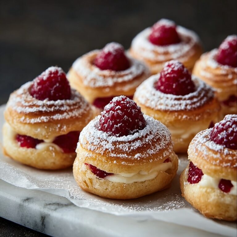 Delicious Raspberry Custard Buns to Brighten Your Day Recipe