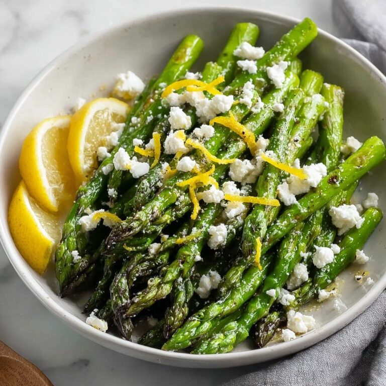 Grilled Asparagus with Lemon and Feta Recipe
