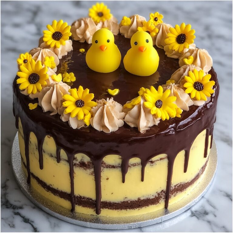 Peeps Sunflower Layer Cake Recipe