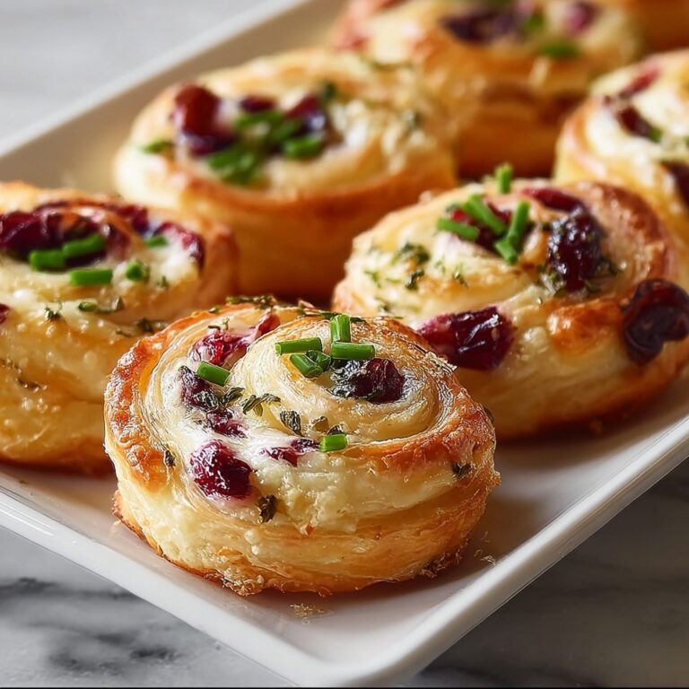 Festive Cranberry Feta Pinwheels Recipe