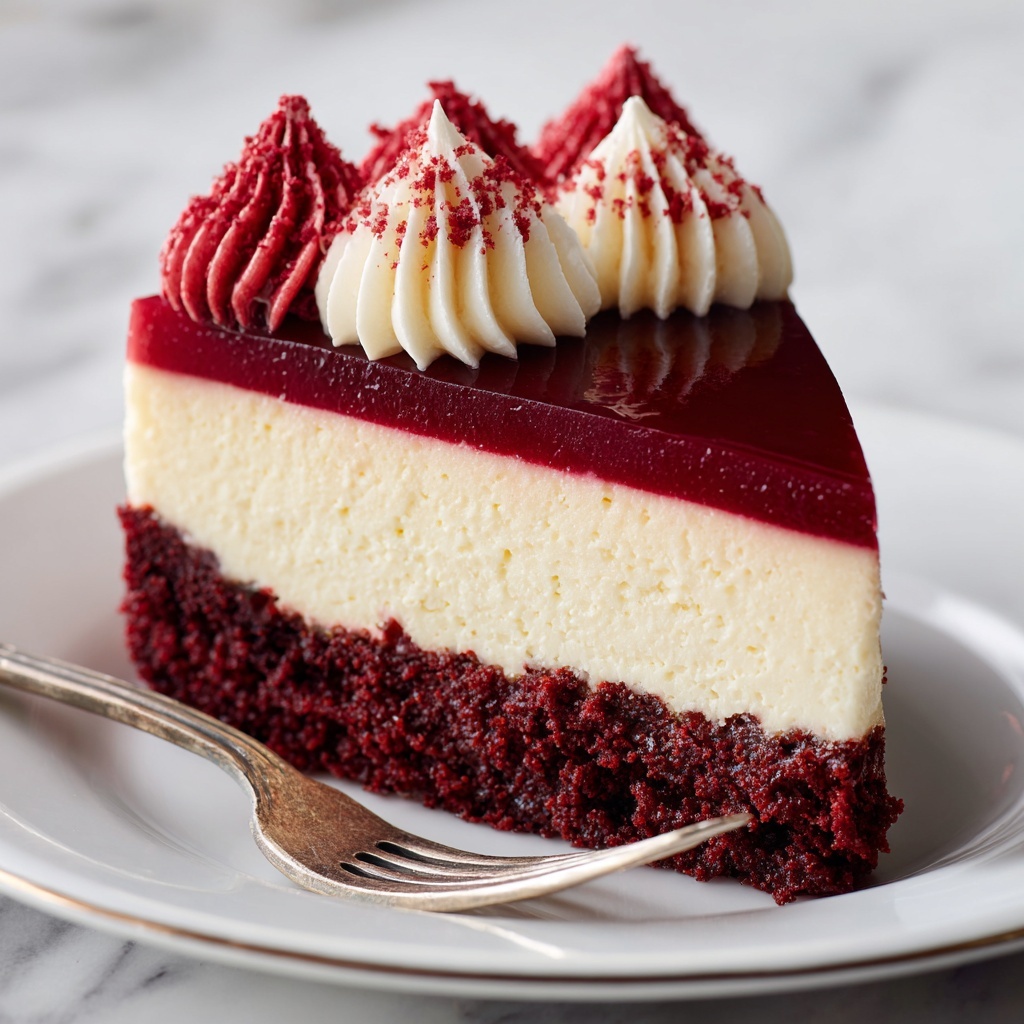 Homemade Red Velvet Cheesecake Recipe - Recipe Image